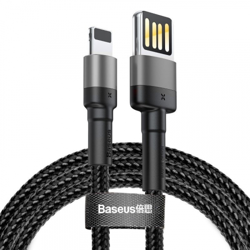 Kabel dwustronny USB do Lightning Baseus Cafule 2m czarny
