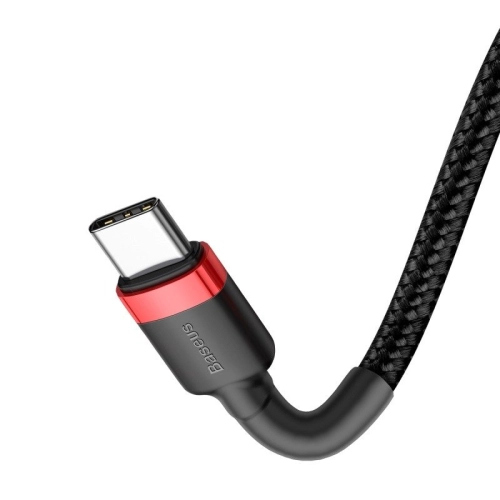 Kabel USB-C do USB-C Baseus Cafule PD 3A 2m czarno-czerwony