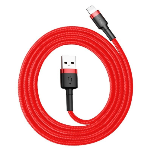 Kabel USB do Lightning Baseus Cafule 1m czerwono-czarny