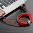 Kabel USB do Lightning Baseus Cafule 1m czerwono-czarny