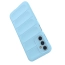 Magic Shield Case etui do Samsung Galaxy A14 elastyczny pancerny pokrowiec jasnoniebieskie