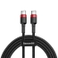 Kabel USB-C do USB-C Baseus Cafule PD 3A 1m czarno-czerwony