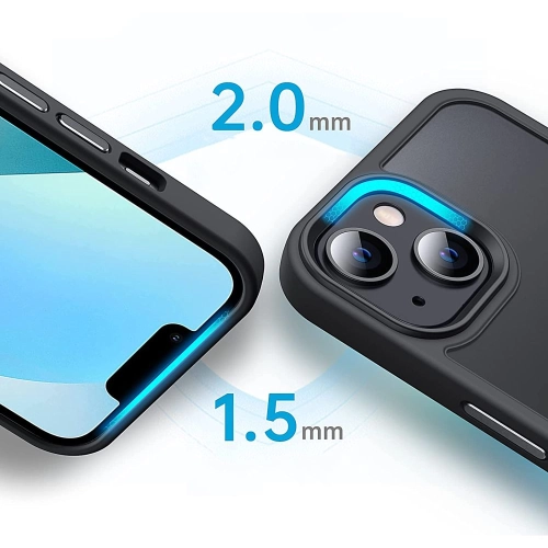 Etui Tech-Protect Magmat MagSafe do iPhone 15 matowe, czarne