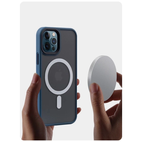 Etui Tech-Protect Magmat MagSafe do iPhone 15 matowe, czarne