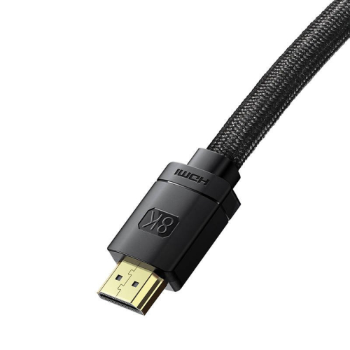 Baseus kabel HDMI 2.1 HD 8K 60Hz 3D HDR 0,5m czarny