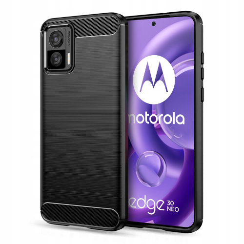Etui pancerne KARBON do Motorola Moto Edge 30 Neo czarne