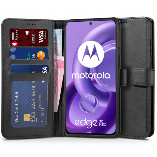 Etui Tech-Protect Wallet do Motorola Edge 30 Neo czarne