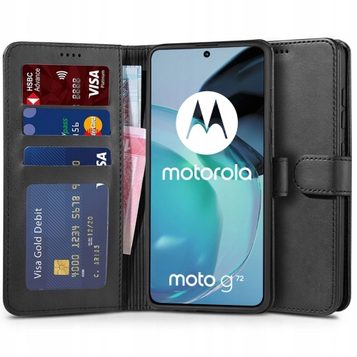 Etui Tech-Protect Wallet do Motorola Moto G72 czarne