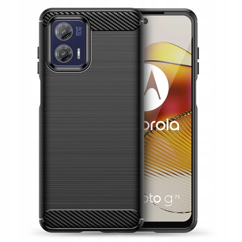 Etui pancerne KARBON do Motorola Moto G73 5G czarne