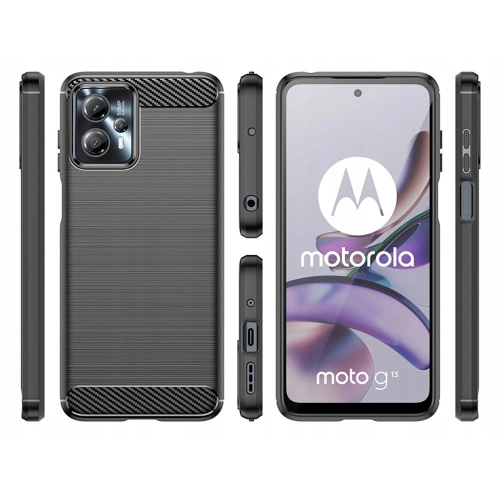 Etui pancerne KARBON do Motorola Moto G13 / G23 czarne