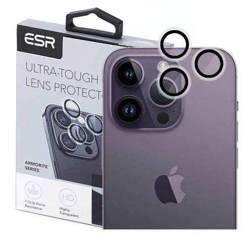 Szkło hartowane na aparat ESR Camera Lens do iPhone 15 Pro / 15 Pro Max bezbarwne