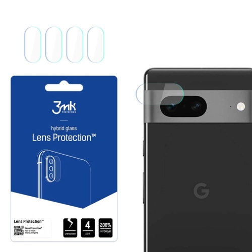 Szkło hybrydowe na aparat (4szt) 3MK FG Lens do Google Pixel 7 5G