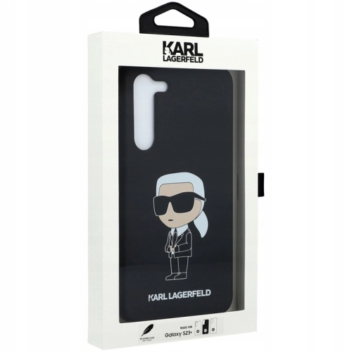 Etui Karl Lagerfeld Silicone Iconic do Samsung Galaxy S23 Plus czarne