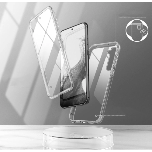Etui z szybką Tech-Protect Kevlar do Samsung Galaxy S23 Plus bezbarwne
