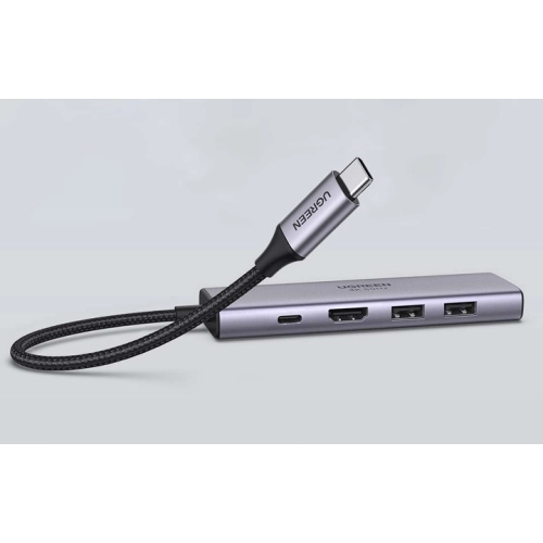 Adapter 5w1 Hub USB-C do 2x USB,HDMI, USB-C, TF/SD