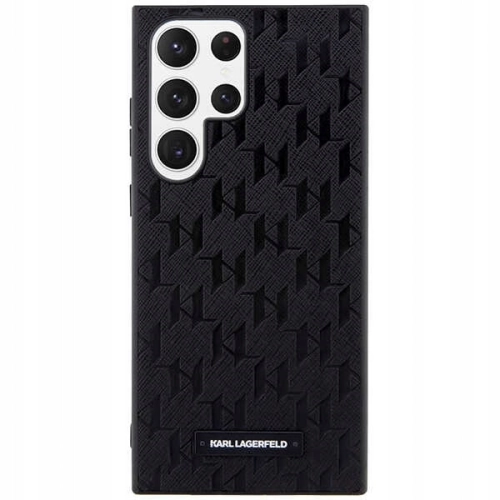 Etui Karl Lagerfeld Saffiano Mono Metal Logo do Samsung Galaxy S23 Ultra czarne