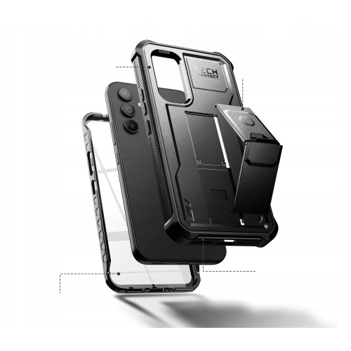 Etui z szybką Tech-Protect Kevlar Pro do Samsung Galaxy A34 5G czarne