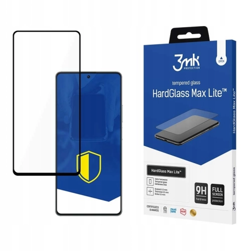 Szkło hartowane 3MK HardGlass Max Lite do Xiaomi POCO F5 Pro czarne