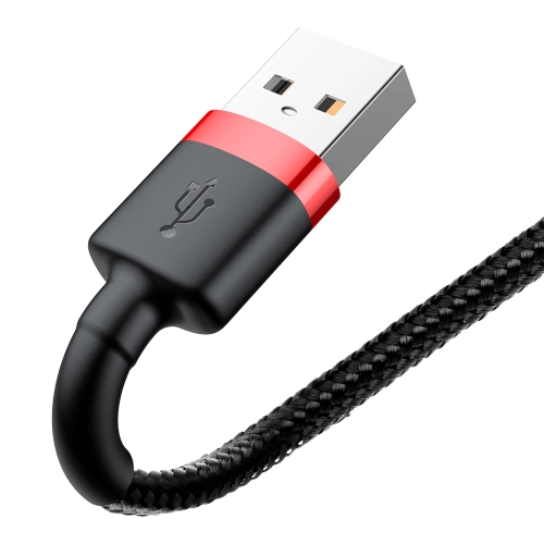 Kabel Baseus USB Lightning do iPhone 2.4A 1m czarno-czerwony
