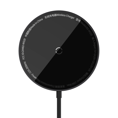 Bezprzewodowa ładowarka Qi Baseus Simple Mini3 z MagSafe 15W czarna