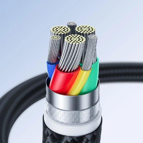 Kabel przewód USB - micro USB Joyroom Surpass Series 2,4A 0,25m czarny