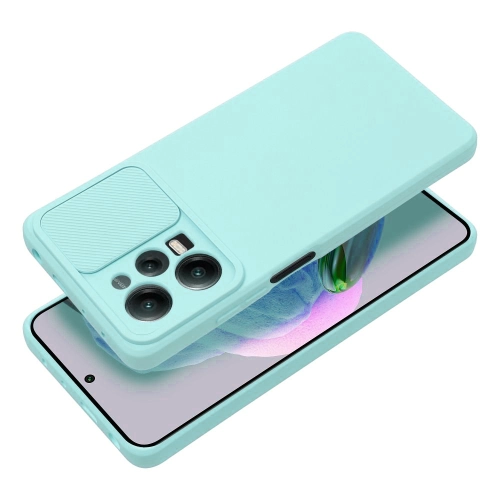 Etui CamShield Soft Silicone Case do Xiaomi Redmi Note 12 Pro 5G miętowy