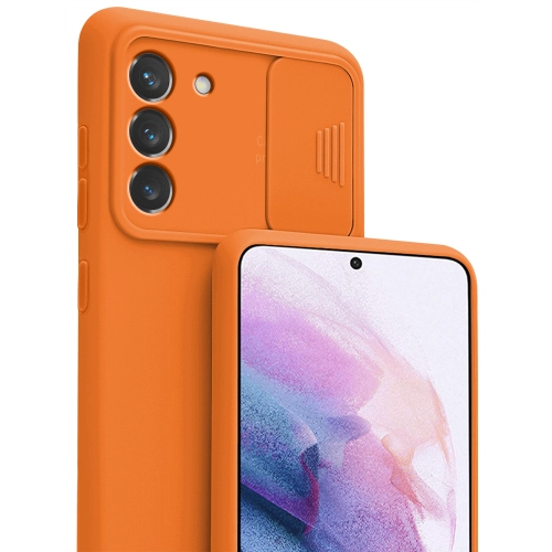 Etui CamShield Soft Silicone Case do Samsung Galaxy S23 Plus pomarańczowe