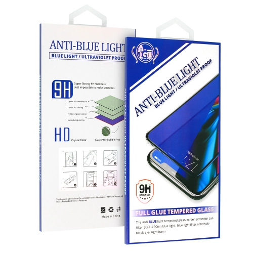 Szkło hartowane Anti-Blue Full Glue do iPhone 11 Pro czarne