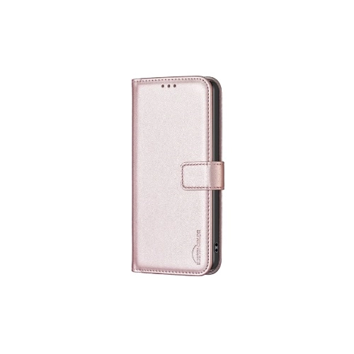 Etui Leather Wallet do Xiaomi Redmi 13C różowe złoto