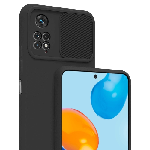 Etui CamShield Soft Silicone Case do Xiaomi Redmi Note 11 Pro / Note 11 Pro 5G czarne