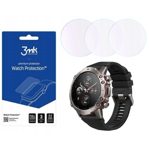 Szkło hybrydowe (3 szt.) 3MK Watch Protection do Amazfit Falcon Watch