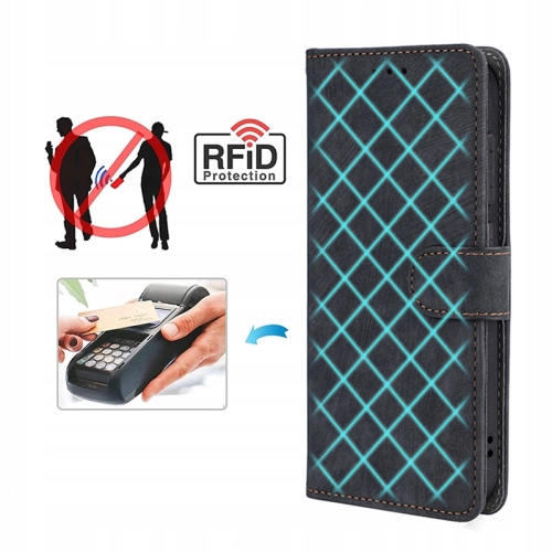 Etui Wallet RFID do Oppo Reno 11 fioletowe