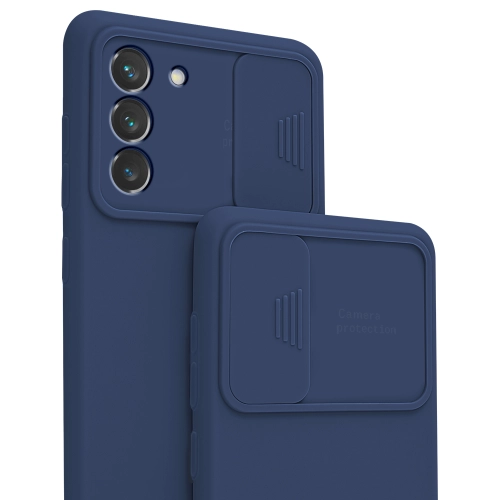 Etui CamShield Soft Silicone Case do Samsung Galaxy S23 Plus granatowe