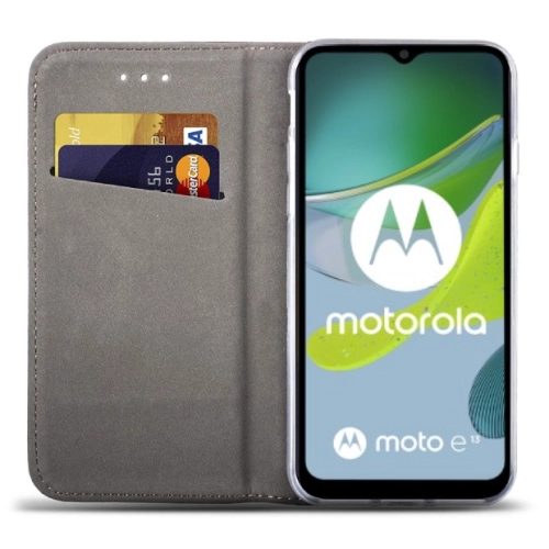 Etui z klapką Smart Magnet do Motorola Moto E13 czerwone