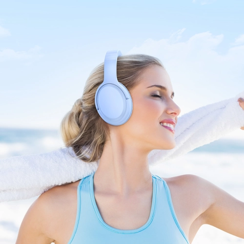 Słuchawki nauszne bezprzewodowe Bluetooth 5.3 Borofone BO25 Rhyme białe