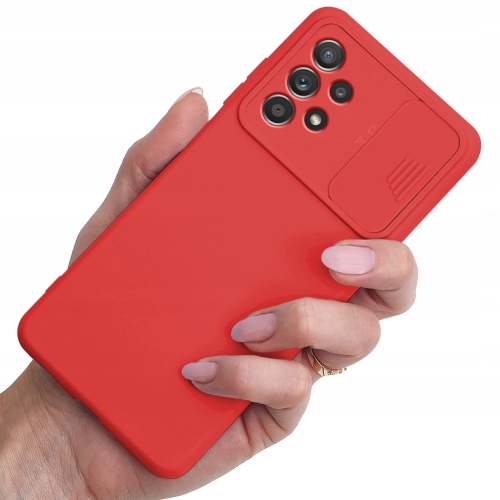Etui CamShield Soft Silicone Case do Xiaomi Redmi 10C czerwony