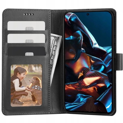 Etui Wallet do Xiaomi Poco X5 Pro / Redmi Note 12 Pro czarne