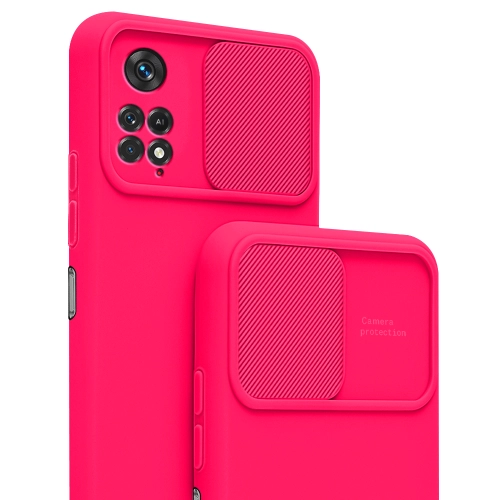 Etui CamShield Soft Silicone Case do Xiaomi Redmi Note 11 / 11S różowe