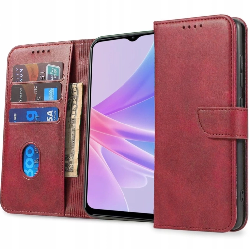 Etui Wallet do Oppo A78 5G czerwone