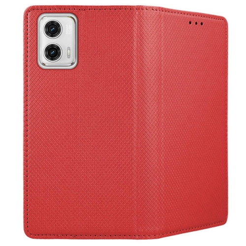 Etui z klapką Smart Magnet do Motorola Moto G73 czerwone