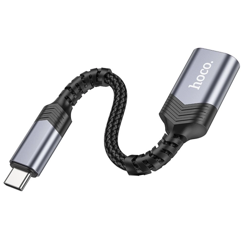 Adapter USB-C (męski) do USB (żeński) 3.0 HOCO UA24 czarny