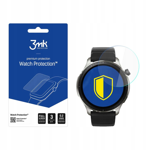 Szkło hybrydowe (3 szt.) 3MK Watch Protection do Amazfit GTR 4 (46mm)