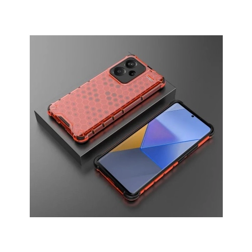 Etui Honeycomb Armor Case do Xiaomi Redmi Note 13 Pro+ Plus 5G czerwone