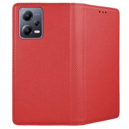 Etui z klapką Smart Magnet do Xiaomi Redmi Note 12 5G / Poco X5 5G czerwona