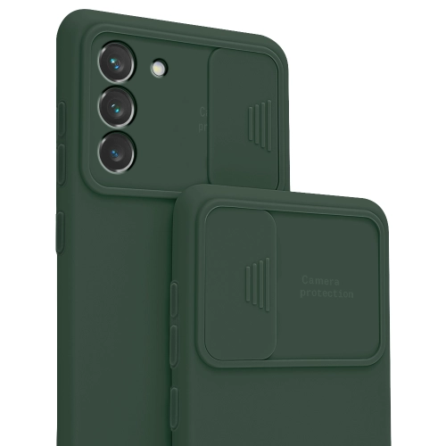 Etui CamShield Soft Silicone Case do Samsung Galaxy S23 ciemnozielone