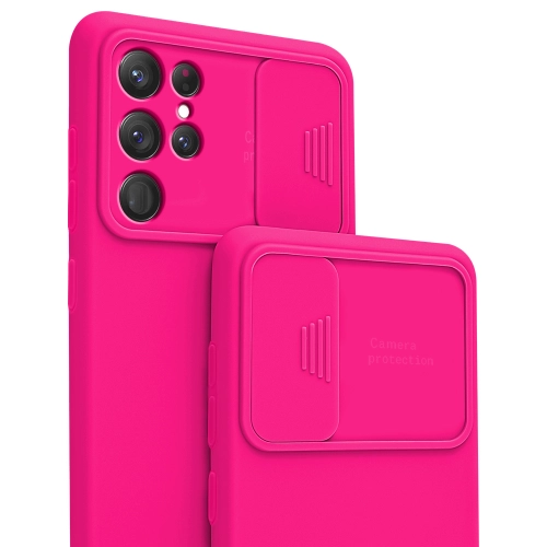 Etui CamShield Soft Silicone Case do Samsung Galaxy S23 Ultra różowy