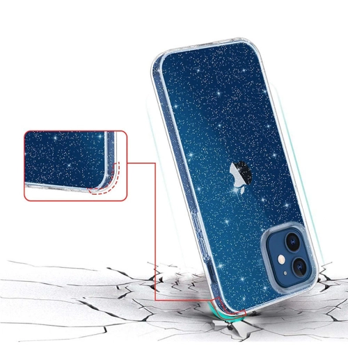 Etui Crystal Glitter Case do iPhone Xs / X srebrne