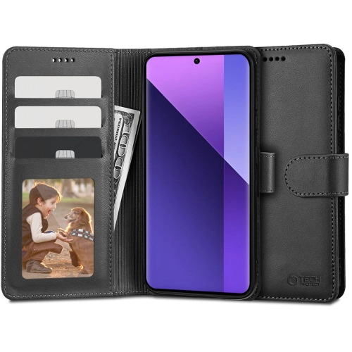 Etui TECH-PROTECT Wallet do Redmi Note 13 Pro+ 5G czarne