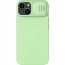 Etui NiLLKiN CamShield Silky Silicone Case do iPhone 15 zielone