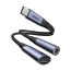Adapter DAC 2w1 Joyroom SY-C02 USB-C do USB-C / mini jack 3.5 mm czarny